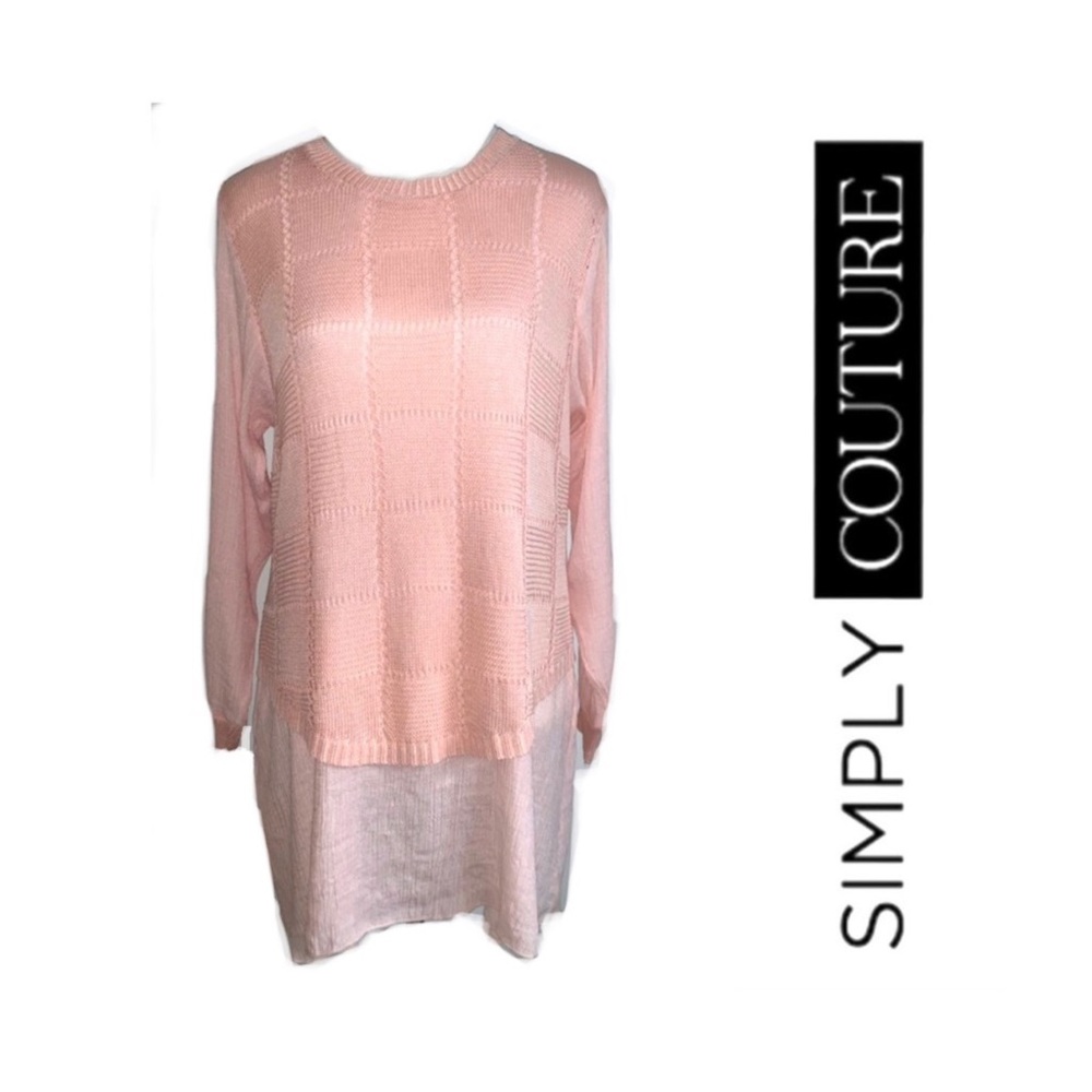 Peach Simply Couture Sweater Tunic